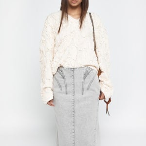 와이씨에이치 Applique Flow Top Cream (R25to10081cr)