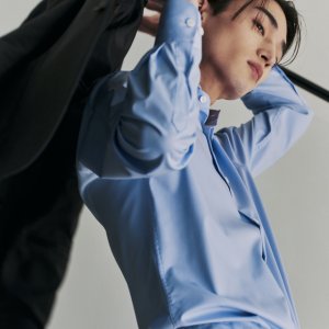 [마에스트로 남성] 다크네이비 울 블렌드 비즈니스 셋업 자켓 (Relax Fit) MAJA5A901N3