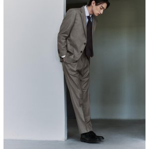 [마에스트로 남성] [CANONICO] 베이지 울 비즈니스 셋업 팬츠 (One Pleated Tapered Fit) MAPA5A903I2
