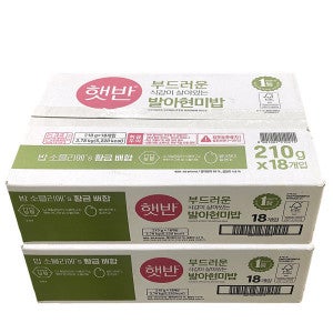햇반 즉석밥 CJ 햇반 발아현미밥 210g 36개