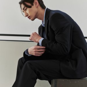[마에스트로 세트] 다크네이비 울 블렌드 비즈니스 셋업(Relax FIt) 0MST5A901N3