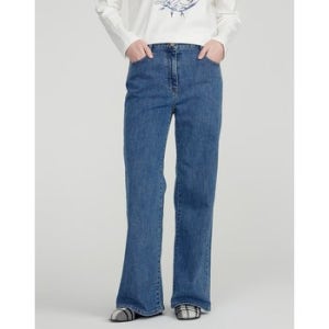 [닥스 여성] 닥스 데님 컬렉션 와이드핏 밴딩 데님팬츠 DLPA5B203B2