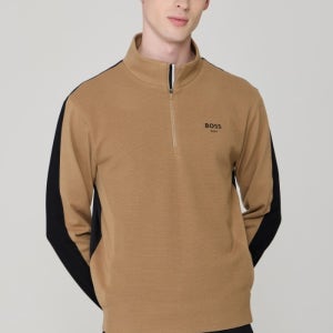 보스골프 하이브리드 쿼러집 스웨터 MAN CAMEL