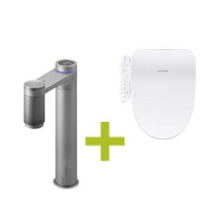 쿠쿠 정수기 비데 렌탈 스팀 100 빌트인 정수기 CP-AAS100ULDS+비데 CBT-G1031W 결합할인 의무 5년 셀프형