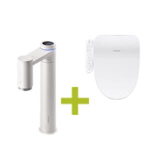 쿠쿠 정수기 비데 렌탈 스팀 100 빌트인 정수기 CP-AAS100ULW+비데 CBT-G1031W 결합할인 의무 5년 셀프형