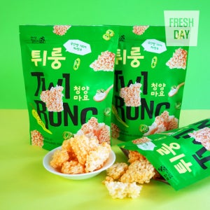 바삭고소한 누룽지 쌀과자 튀룽 청양마요맛 77g 8봉 (77g/봉)