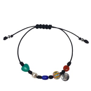 [런디에스] 블랙블랙 젬스톤 팔찌 2504