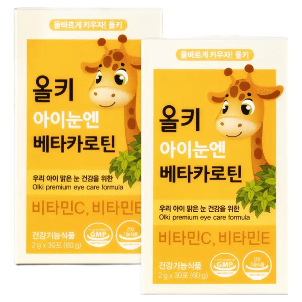 <b>아주약품</b> 올키 아이눈엔 베타카로틴 2박스 / 비타민C <b>비타민E</b>  2개  60g