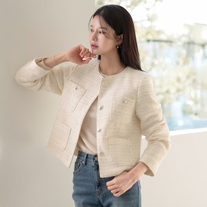 여성 여자 트위드 자켓 봄 간절기 아우터