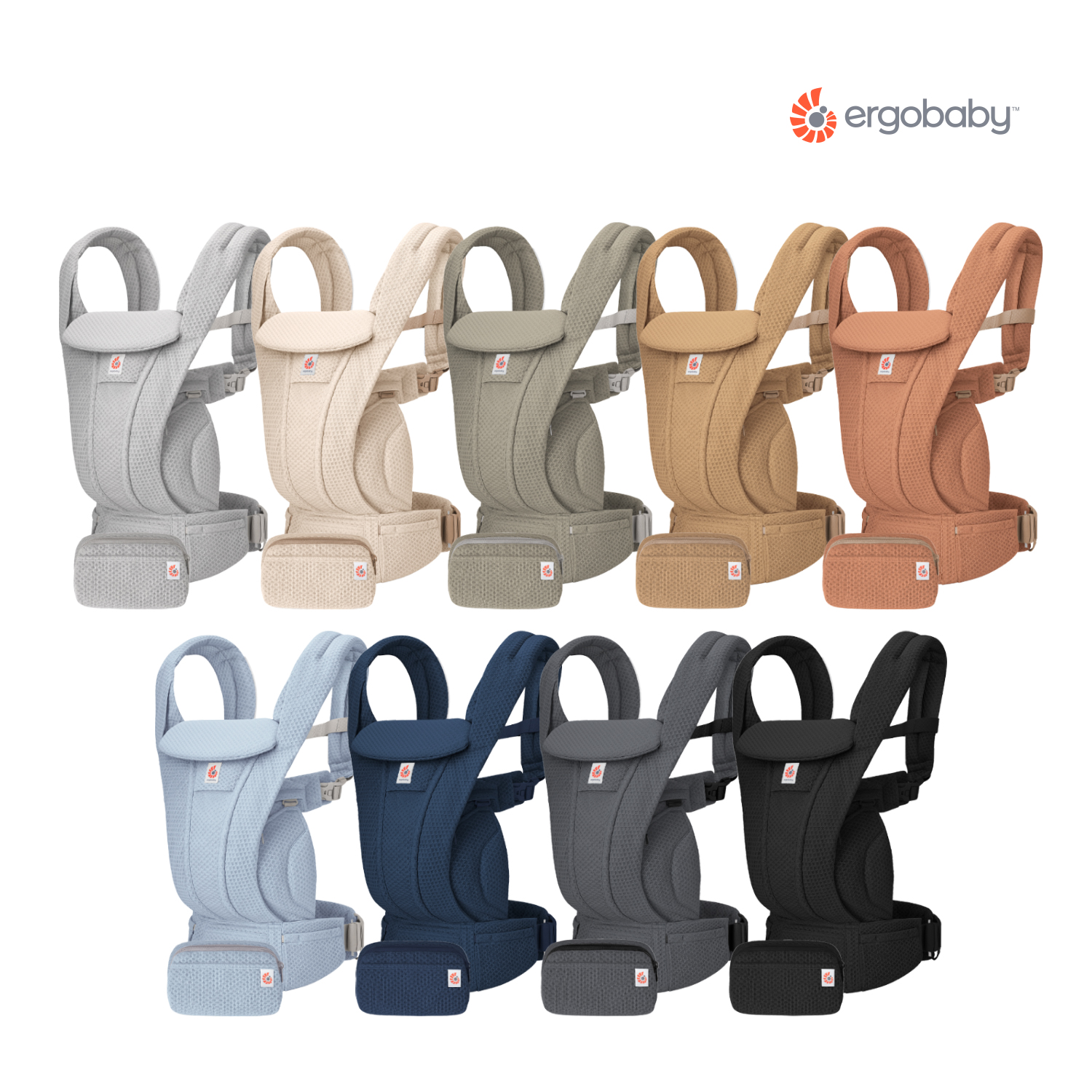 에르고베이비 옴니 디럭스 메쉬 신생아 아기띠 + 침받이