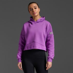 투타임즈유 (여성)폼 스플라이스 크롭 후디 퍼플_Wr7212atht-Mng