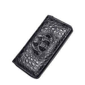 [백스테이] P3056  파디오 악어가죽 남자 장지갑 클러치