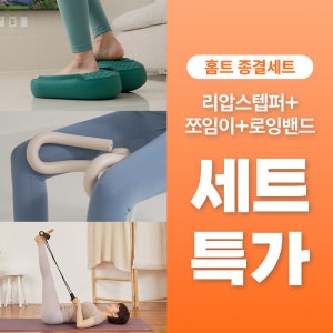 [하루 15분이면 -15kg] 다이어트학교 홈트 종결 SET(리압스텝퍼+쪼임이+로잉밴드)