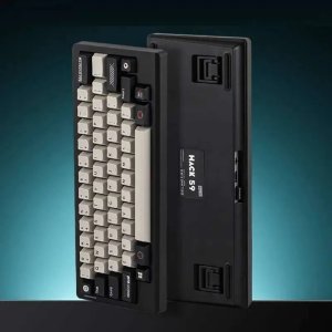 에포메이커(Hack59) 해커스 해커59 무선 기계식 게이밍 키보드 60% HHKB 배열 59키 + 1회전 노브 QMK VIA 지원 RGB 3000