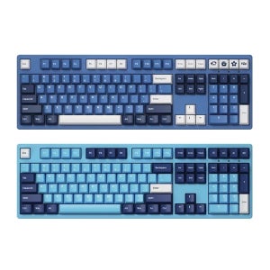 AKKO 오션스 스타 108 키보드 기계식 스카이 87 키 무충돌 USB PC 게임용 오피스 PBT TTC