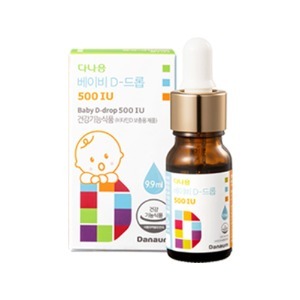 다나음 비타민D 아기 영양제 500IU 드롭(4개월 분)