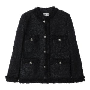 [카키포인트] Antique Tweed Jacket (black) P00000SK