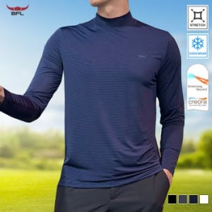 (U)BFL 남성 크레오라 고스판 냉감 반폴라 긴팔티셔츠/골프이너티 S2DPTS-101M