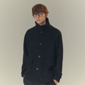 [마인드브릿지] 캐시미어발마칸오버핏하프코트 MYCA71M1