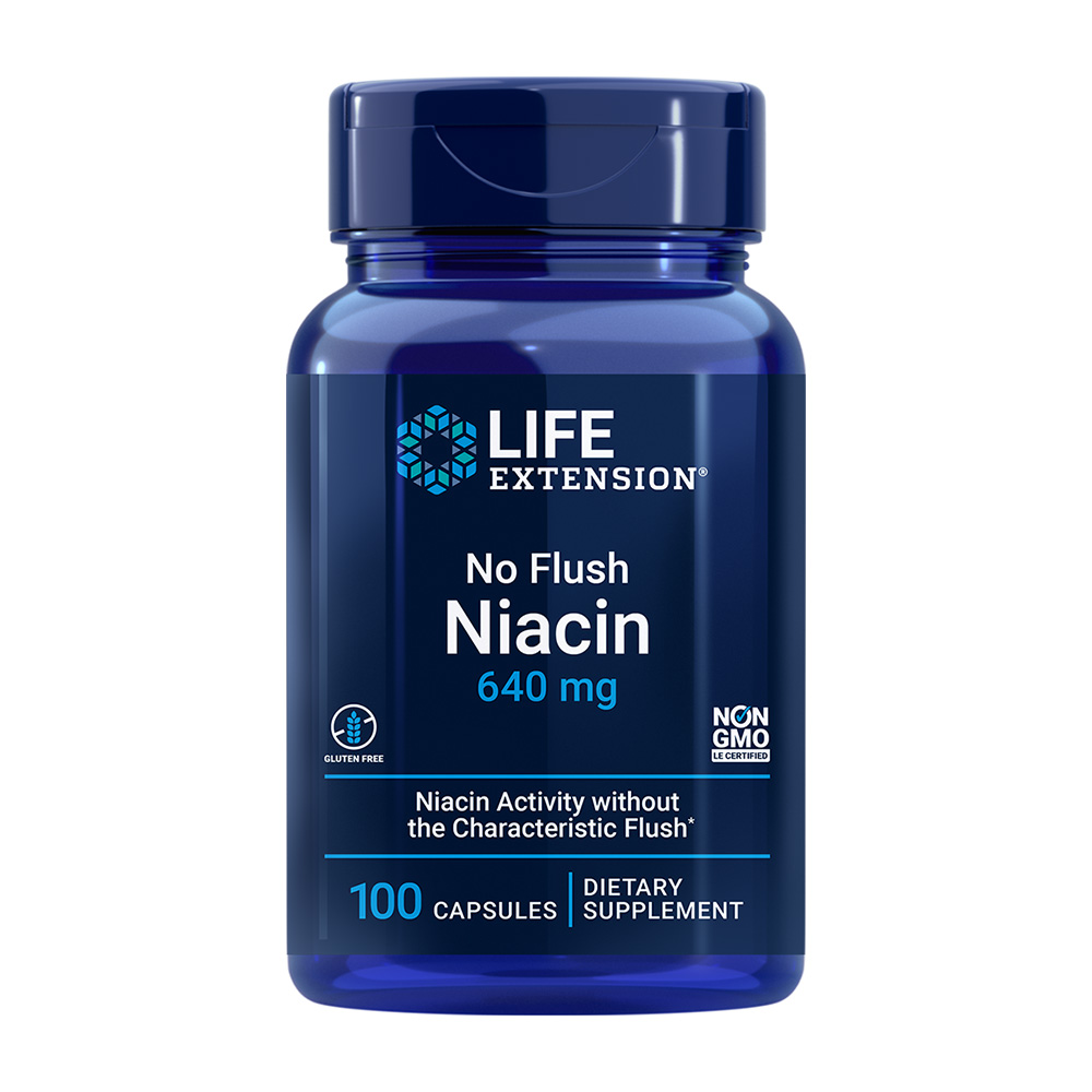 Life Extension No Flush Niacin 니아신 640mg 100정  1개