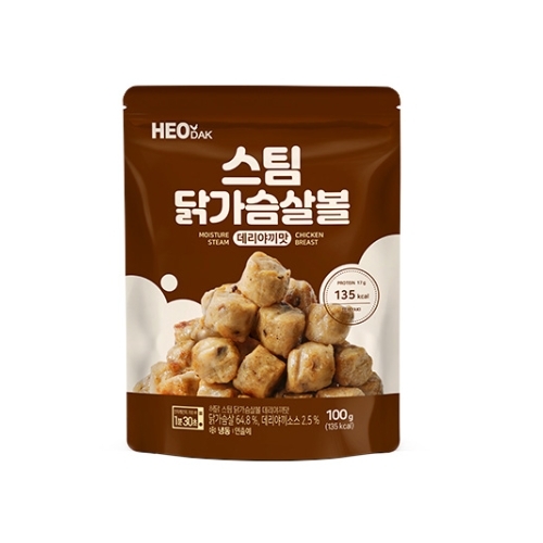 스팀 닭가슴살 볼 데리야끼맛 제품 이미지