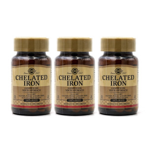 솔가 (오플닷컴) 3개 <b>킬레이트 아이언</b> 25 mg 철분 100 타블렛 Solgar 빠른직구