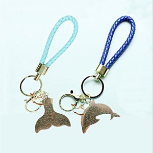 레진아트 행운 돌고래_키링 만들기 세트(5인용), 메이크룩스