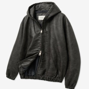 [브이투] 8261 내추럴 워시드 레더 후드 자켓 (DARK BROWN) 5009136123
