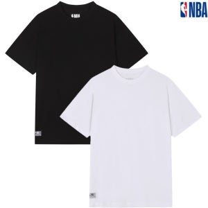 [롯데백화점] NBA 남여공용 데일리 루즈핏 2팩 반팔티셔츠 (N243TS951P) LE1218872914