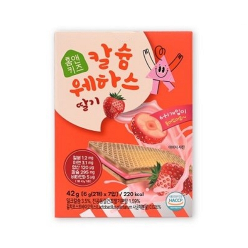 홈앤키즈 칼슘웨하스 딸기 성분 분석