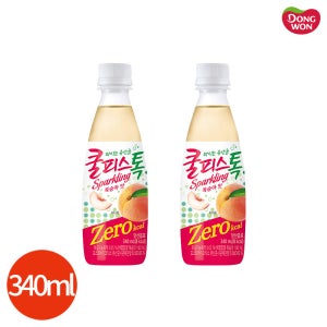 동원 쿨피스 톡 제로 복숭아 340ml x 24개