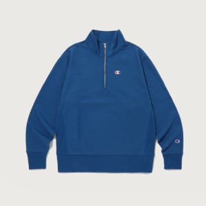 [챔피온] 리버스위브 하프 집업 스웨트셔츠 Normal Blue CKTS3F308B2