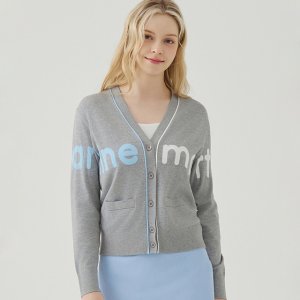[마틴골프] Big Logo Overfit Knit Cardigan_M/Grey QW0ECD10136-N