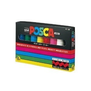 유니 포스카 마카펜 세트  8K  8색 / PC-8K 8C