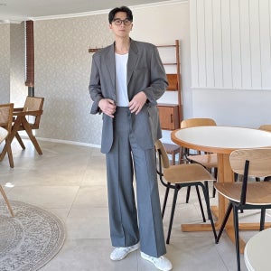 스트라이프 테일러 셋업 수트 (45745)