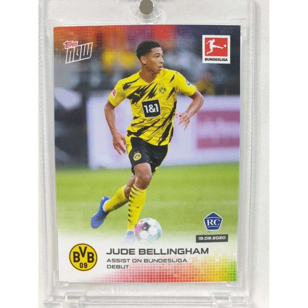 2020 TOPPS NOW 탑스 나우 #4 주드 벨링엄 루키 보루시아 도르트문트 분데스리가 축구 카드  1개