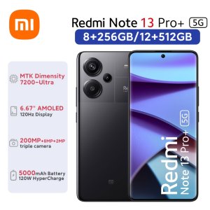 샤오미 레드미 노트 13 프로 플러스 5G 스마트폰, 120W 하이퍼차지, 미디어텍 디멘시티 7200-울트라, 200MP OIS 카메라