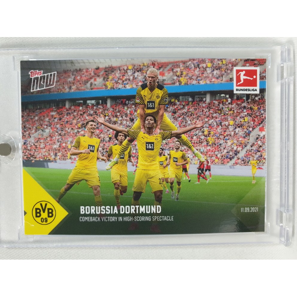 2021 TOPPS NOW 탑스 나우 #24 주드 벨링엄 엘링 홀란드 루키 보루시아 도르트문트 분데스리가 축구 카드  1개