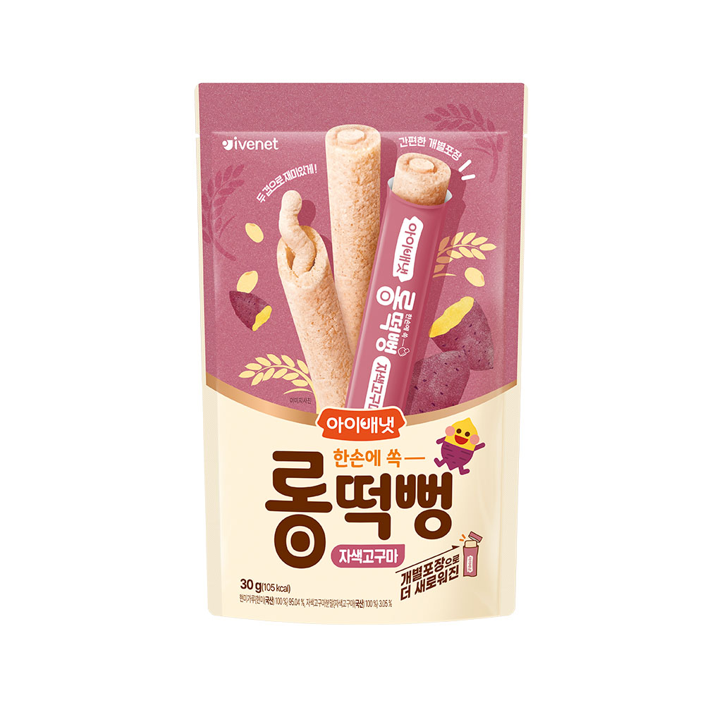 롱떡뻥 자색고구마 제품 이미지