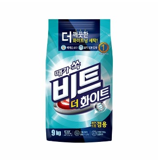 라이온코리아 <b>비트</b> 더 화이트 분말 가루세제 9kg, 1개