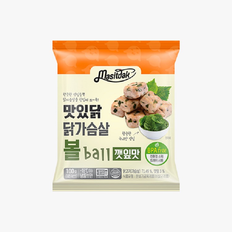 맛있닭 닭가슴살 볼 깻잎맛 성분 분석