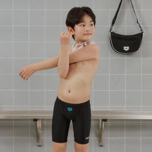 [아레나수영복] 킥앤풀 남아동 4부 키트 A5SB1KB04BLK