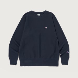 [챔피온] 리버스위브 블루택 루즈핏 스웨트셔츠 Dark Navy CKTS4F306N3