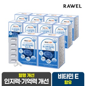 로엘 웰업 포스파티딜세린 징코 PS 450mg 60캡슐 x 10박스 / 기억력 인지력 개선