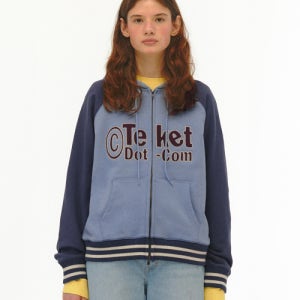 [테켓] Tilted Zip-Up Hoodie Blue TK2514SWHZ01BLU