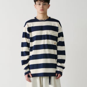 [노운] stripe long sleeves (navy) 25SS