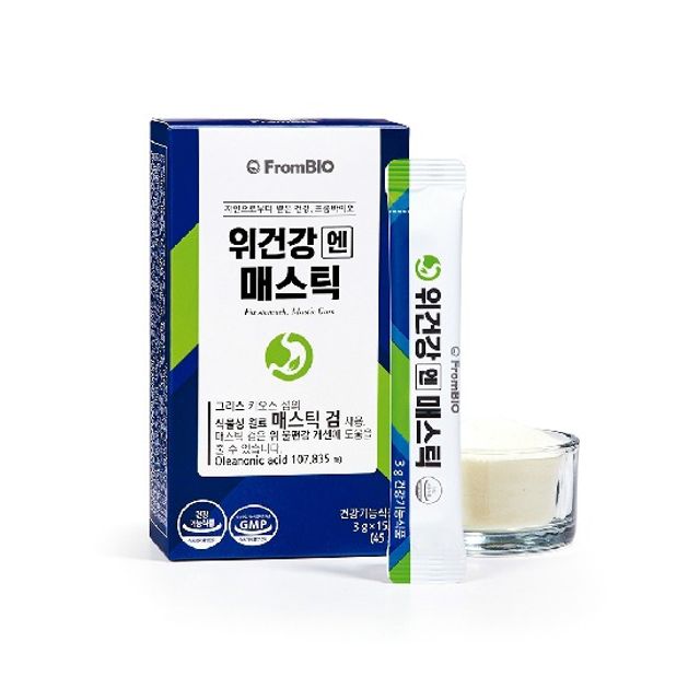 위건강엔 <b>매스틱</b> <b>메스틱</b> <b>매스틱</b>검 분말 3g 15포 6박스 3개월분  45g  6개
