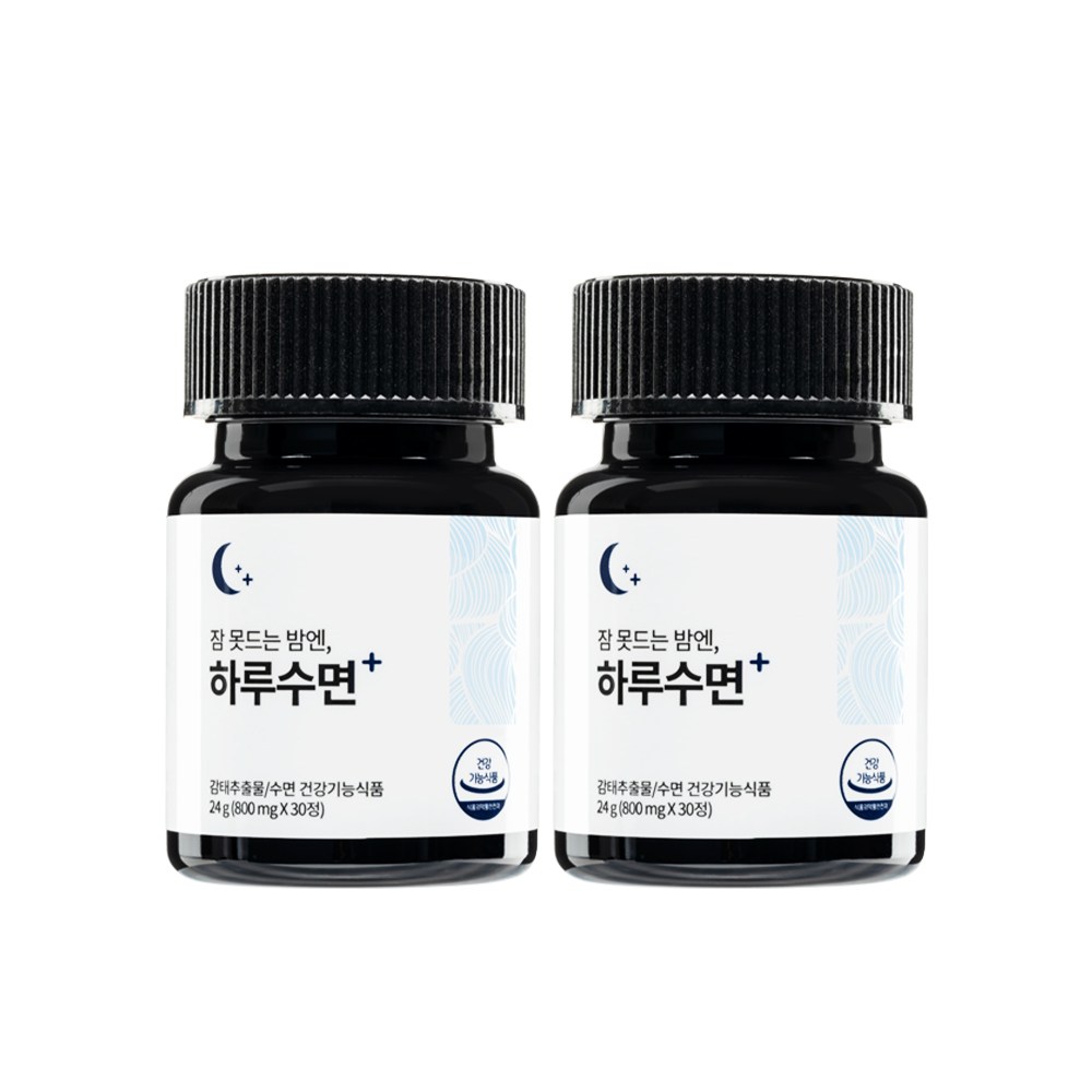 슬룸 하루수면 숙면 수면 건강기능식품 <b>감태</b> 추출물 800mg x 30정  2개
