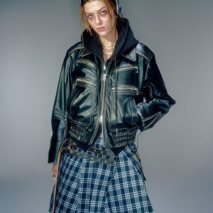 베이컨트 아카이브 Dereck Leather Blouson Jacket Cow Leather Black