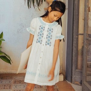 LALI KIDS SS25[라리키즈]Ivy 원피스_Opaline Embroidery-LK25KSDRE0007OPA